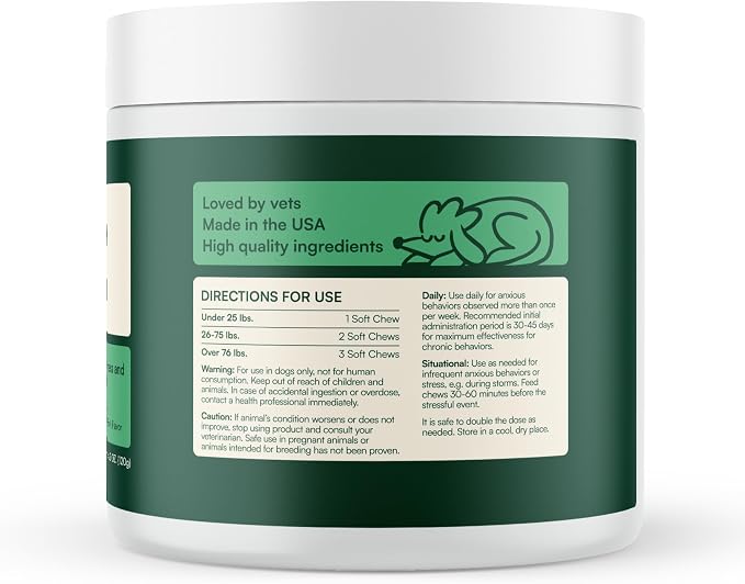 Reggie Anytime Calming Chews for Dogs | Dog Anxiety Relief with L-Theanine & Magnolia Barks | Dog Calming Treats for Separation Anxiety, Thunderstorms, Travel & Stress | 60 Soft Chews