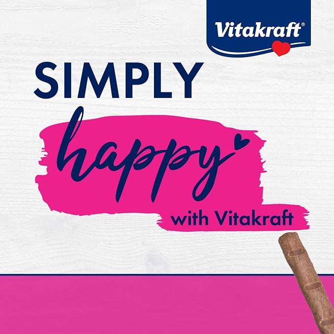 Vitakraft PurrSticks for Cats - Nutritious & Healthy Soft Cat Treats - Gently Oven Roasted Meat Sticks for Cats w/ 70% Meat - Easy-to-Serve Cat Chew Sticks (Chicken, 24 Pack)
