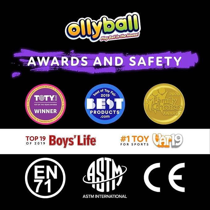 Ollyball NEW Glow Party! Glow in the Dark Inflatable Ball with LED Blacklight Strip and Five Glow Markers Included, Great Indoor Toy for Kids of All Ages!