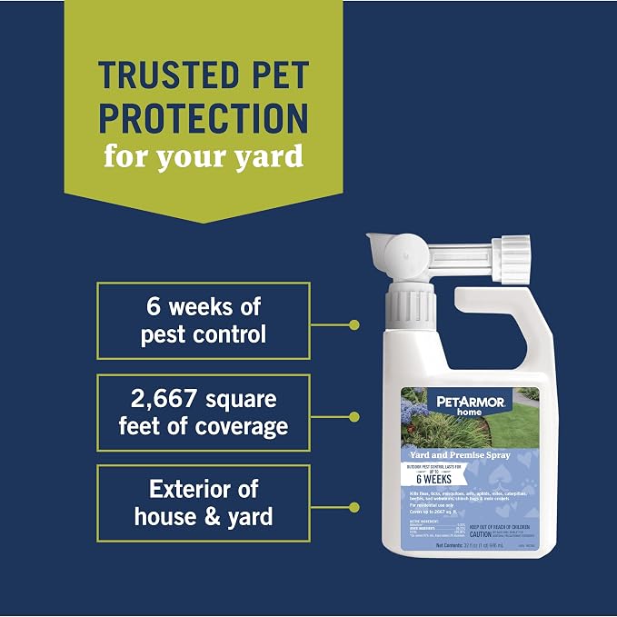 PetArmor Plus Flea & Tick Prevention for Cats Over 1.5 lbs (3 Doses) + PetArmor Home Carpet Spray and Yard Spray for Fleas & Ticks, Total Flea & Tick Prevention