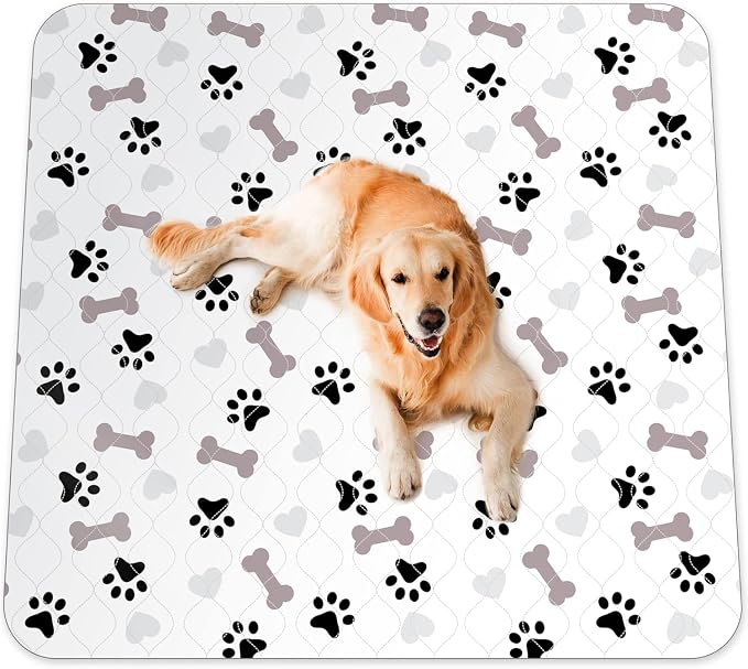 GREEN LIFESTYLE Washable Underpads Pack of 2 - 41x41 and Pack of 6 - 30x34 Bundle - Large Pee Pads for Dogs, Machine Washable Reusable Puppy Pads, Waterproof Pet Training Pad