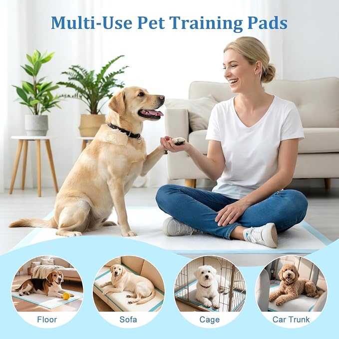 Dog Pee Pads Extra Large 31"x36" 100 Count, Disposable Puppy Training Pads, Super Absorbent Leak-Proof Pads for Dogs, Cats, Rabbits