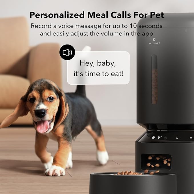 PETLIBRO Automatic Cat Feeder, 5G WiFi Automatic Dog Feeder with Freshness Preservation 5L + 6 Packs Pet Food Desiccant Bag Suitable Model PLAF001, PLAF101, PLAF005, PLAF006, PLAF103, PLAF203
