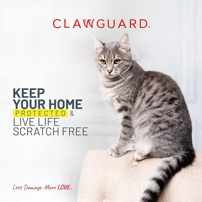 CLAWGUARD Bundle Pack – Cat Deterrent Tape & Dog Protection Tape – 20 Total Sheets (10 Double & 10 Single-Sided) – Anti Scratch Furniture Protector