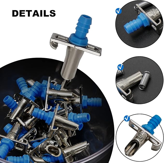 Automatic Rabbit Watering System,20 Pack Rabbit Nipple Drinker for Small Animals Poultry Guinea Pig Ferret Rats Rodent Bunny