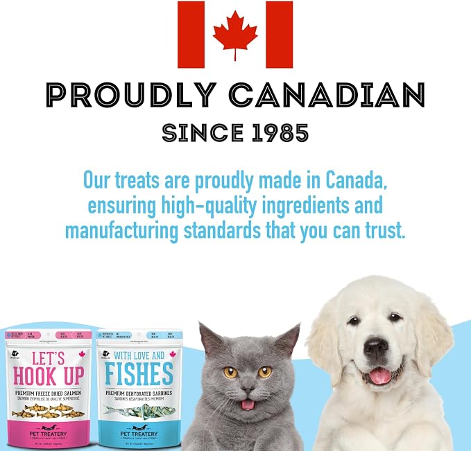 The Granville Island Pet Treatery Wild Salmon & Sardines Variety Pack (4.94 oz, Pack of 2) - Dehydrated Single Ingredient Dog Treats - Natural Dog Treats, Grain Free