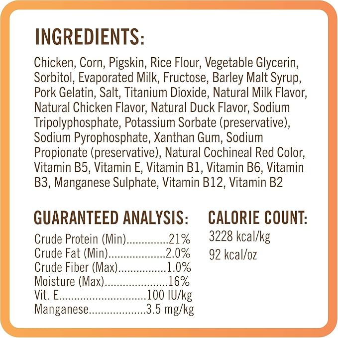 NutriChomps Dog Chews, 5-inch Kabobs, Easy to Digest, Rawhide-Free Dog Treats, 6 Count, Real Chicken and Duck flavor