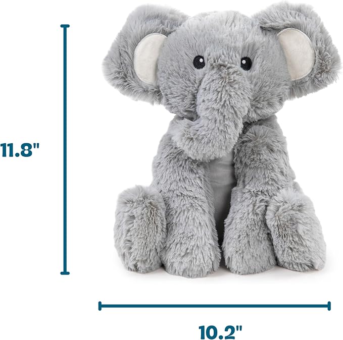 Calming Plush Dog Toy with Squeaker, Ultra-Soft Floppy Cuddle Companion, Lavender Scented, Elephant, Large, 11.8”