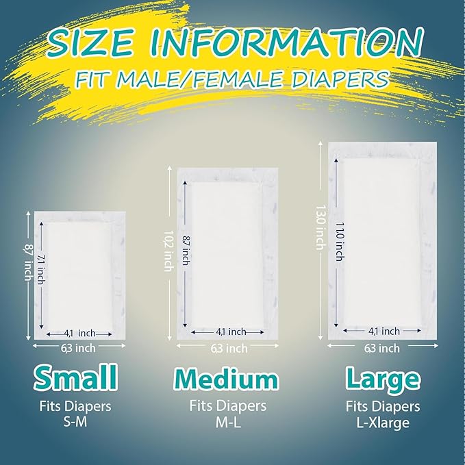 Disposable Dog Diaper Liners - 50PCS Dog Booster Pads for Male Female Dogs - Doggie Diaper Insert Pads for Pet Belly Bands Wraps Period Pants Covers(S,50)