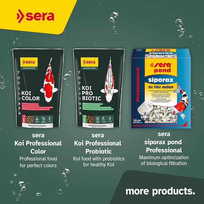 Sera Koi Professional Spring & Fall Food 15.43lb| Floating Pellets for Immune Support & Condition | for Temperatures Below 63°F | Enriched with Vitamins & Omega Fatty Acids