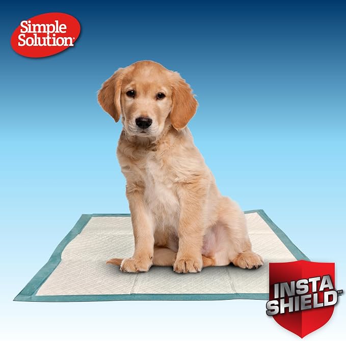 Simple Solution All Day Pee Pads for Dogs, Puppy Potty Training, Leak Proof Dog Pads, Pet Pee Pad, Disposable Puppy Pad, Lavender Scent, LARGE 23"x24", 100 Count