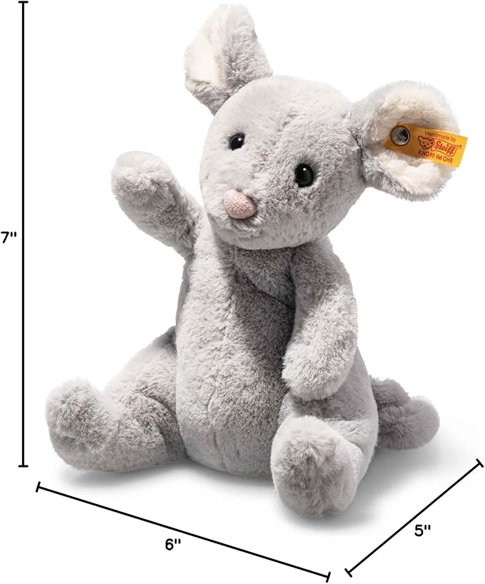 Soft Cuddly Friends Cheesy Mouse, 7" Plush Toy