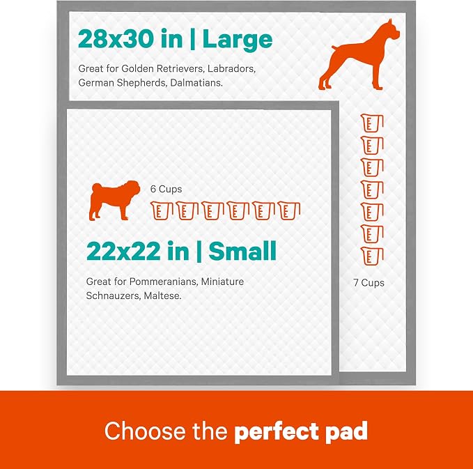 ASPCA Scented Puppy Pads, Dog Training Pee Pads, Absorbent Potty for Dogs, Quick-Drying Leakproof Large with Odor Control (Mountain, 50 Count - (XL 28 x 30)) (Pack of 2)