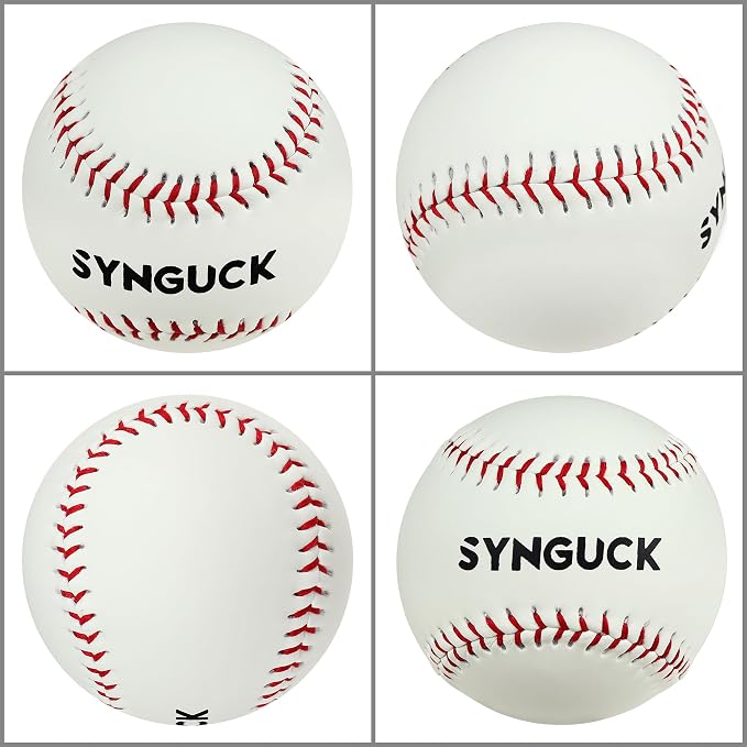 SYNGUCK 1/6 Pack Glow in The Dark Baseballs – Light Up Baseball Official Size | Glow Balls for Night Games, Practice, Gifts for Kids,Boys, Girls & Fans