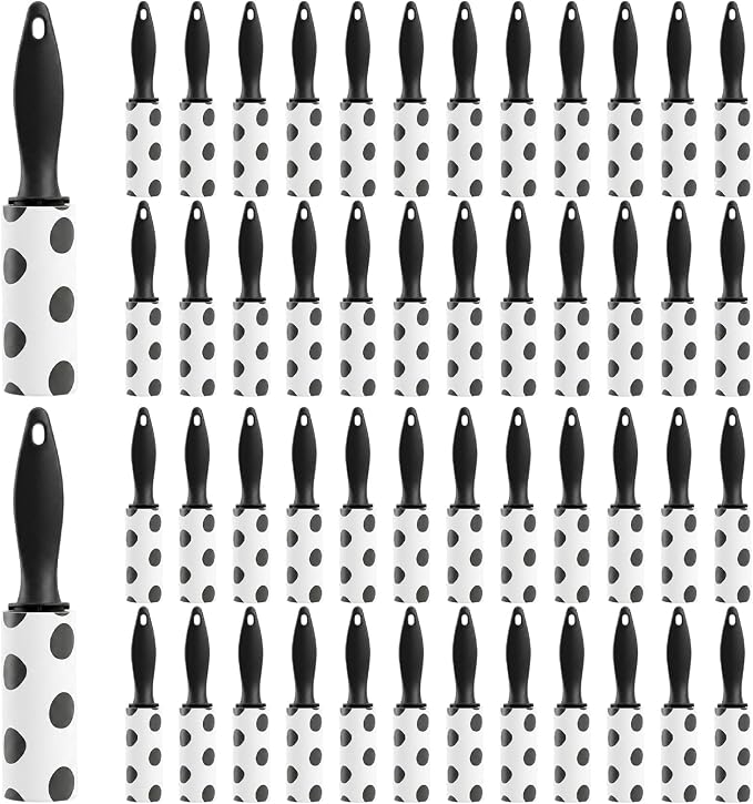 40 Pack Mini Lint Rollers, Travel Lint Roller with 1200 Sheets, Sticky Lints Remover for Clothes, Pet Hair, Furniture, Car Seats, Couch, Carpet (6.3 x 1.02 Inches)