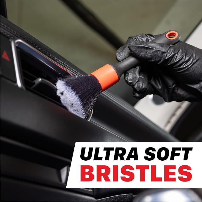 Maxshine Universal Ultra Soft ESS Detailing Brush Combo (2-Piece Set) – Ultra Soft Bristles, Non-Slip Handle, Chemical Resistant – Ever So Soft Precision Cleaning for Auto Interior & Exterior