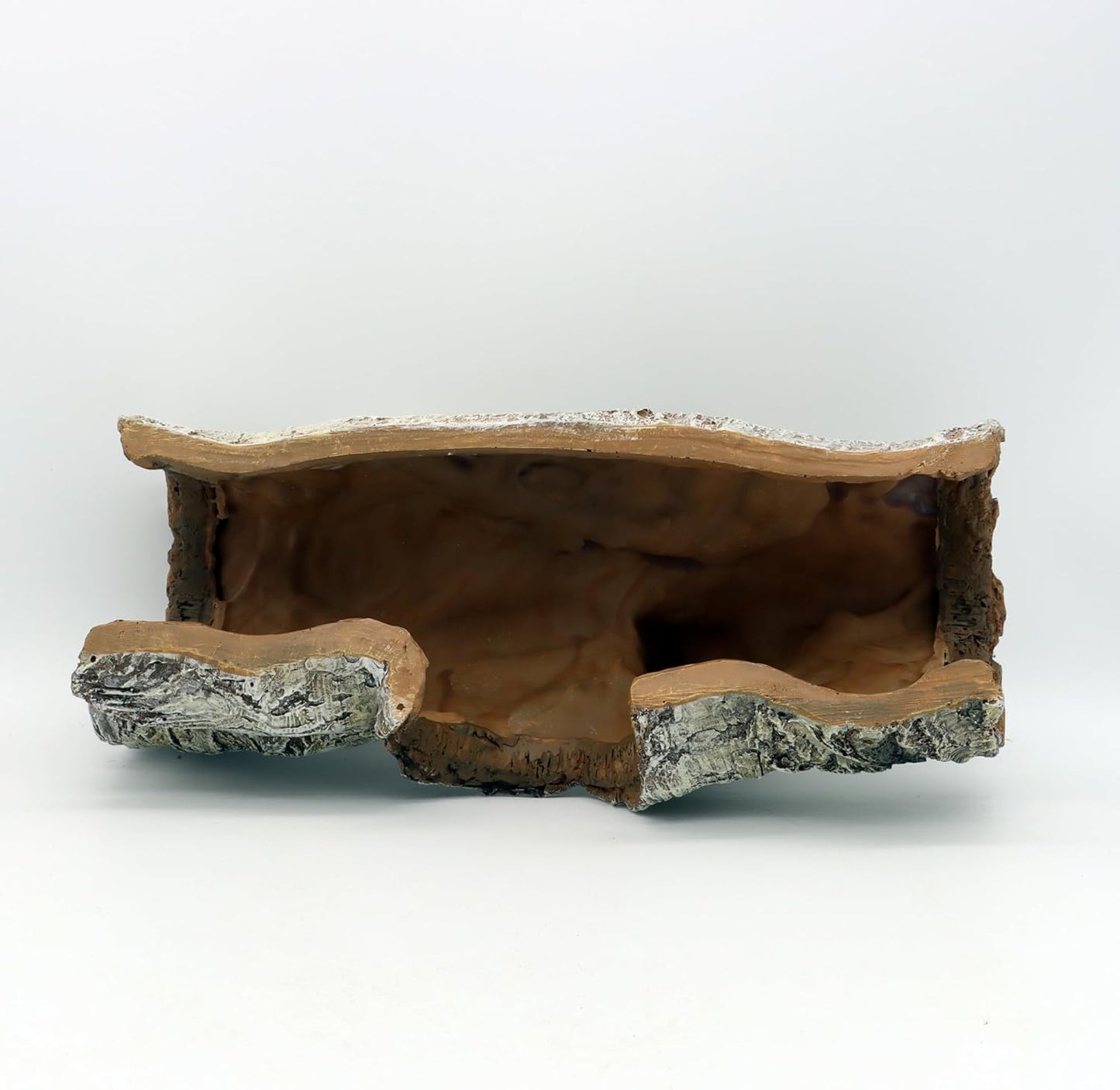 JIHAQUA Aquarium Resin Bark Terrarium Decor, Lizard, Snake or Reptile Hide,Lizard, Spider and Aquarium Fish Hide Cave (Medium Bark A)
