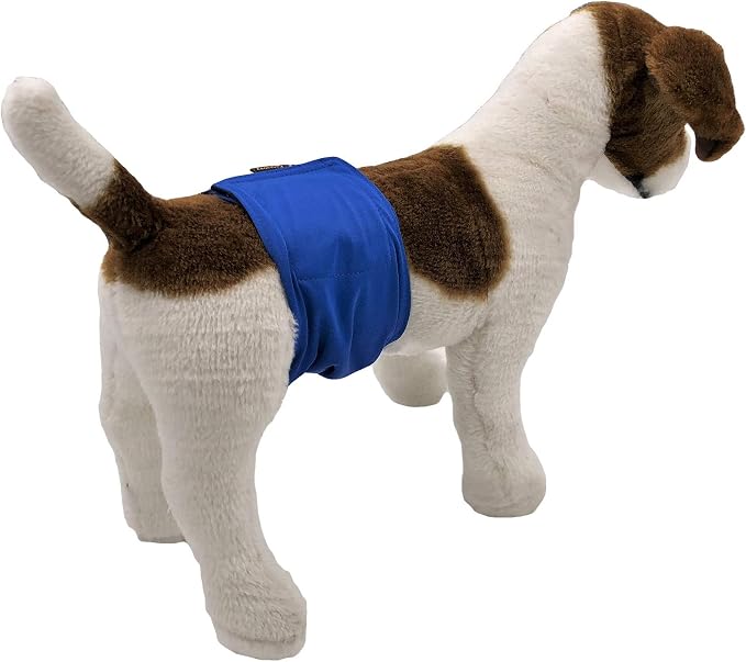 Pack of 3 Male Dog Diapers Waterproof Leak Proof Belly Band Wrap Washable for Small, Medium and Large Pets (S: Waist 10" - 12")