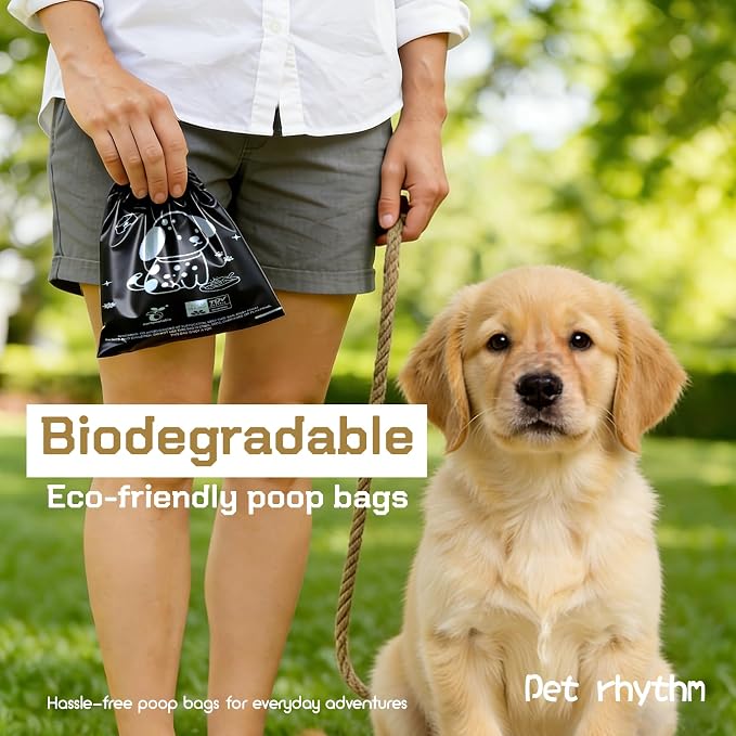 Compostable Dog Poop Bags,450 Count - 100% Leakproof & Biodegradable Dog Bags for Poop,Includes Free Dog Poop Bag Holder & Clip