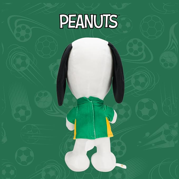 Peanuts Snoopy Soccer Plush Cuddle Pillow Buddy, Kids Bedding Super Soft Sports Pillow, 17" Tall, 2026 World Soccer Tournament (Officially Licensed Product) by Franco Collectibles