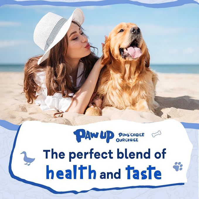 PAWUP Duck Wrapped Cod Skin Rolls Dog Treats, Natural Fish Skin Chews with Real Duck, Rawhide-Free Dog Snacks for Small & Medium Dogs, 12.5 oz (12-15 Count)