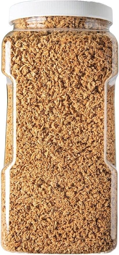 Mysis Shrimp-Freeze Dried Floating Small Mysis Shrimp for All Tropical Fish, Marine Fish, Baby Koi & Pond Fish, Baby Turtles…6oz Med Jar