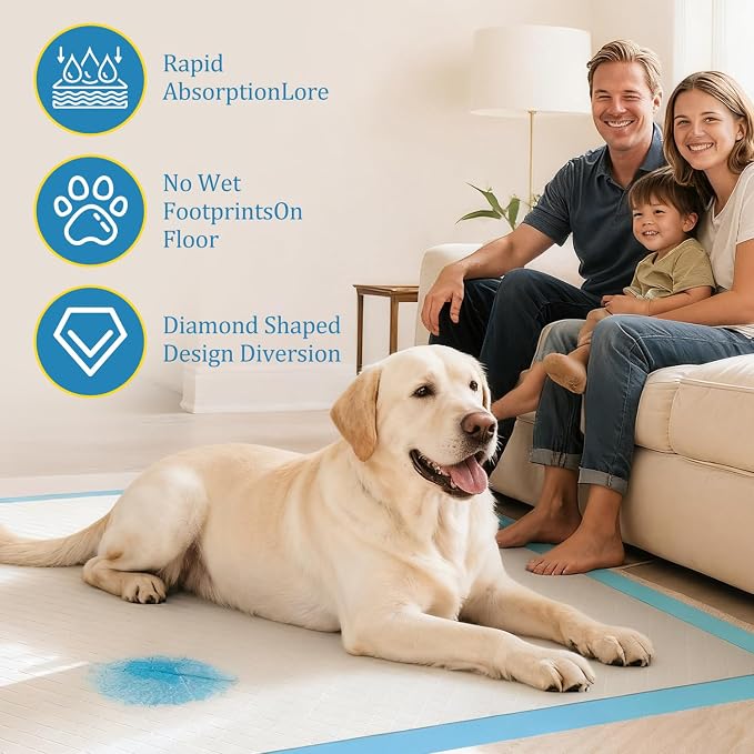23"x35" Disposable Dog Pee Pads 20 Count Medium Dog Pads for Small Apartments Travel Pet Sitting Leak-Proof Odor-Control