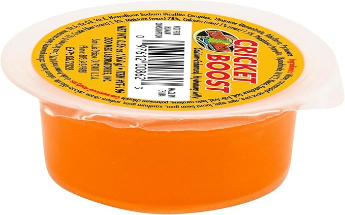Zoo Med Cricket Boost - Calcium-Fortified Hydrating Jelly for Feeder Insects