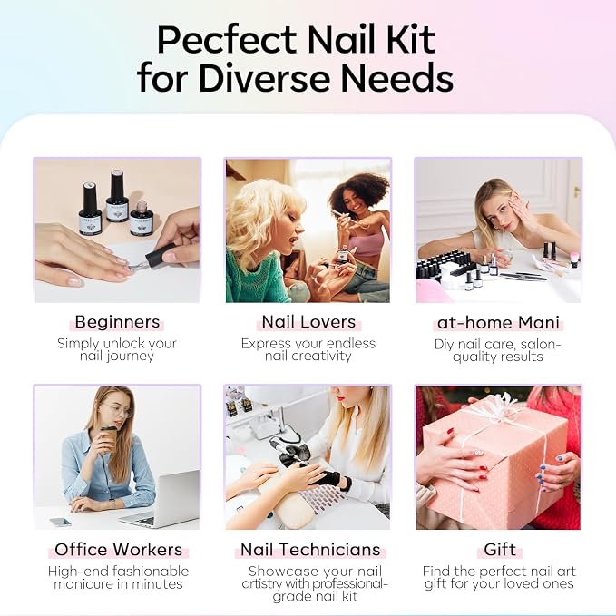 modelones 40Pcs Gel Nail Polish Set, 36 Colors 2026 Summer Spring Pastel White Pink Light Yellow Blooming Glitter Gel Polish Kit with 4PCS Glitter Matte Glossy Top Base Coat LED Nail Art DIY Gift