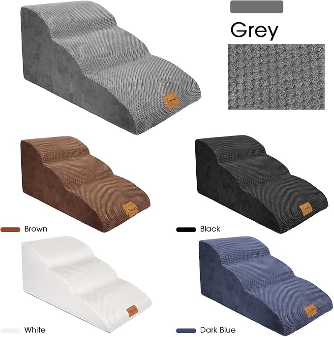 Topmart High Density Extended Foam Dog Ramp&Steps 3 Tiers & Replacement Waterproof Cover