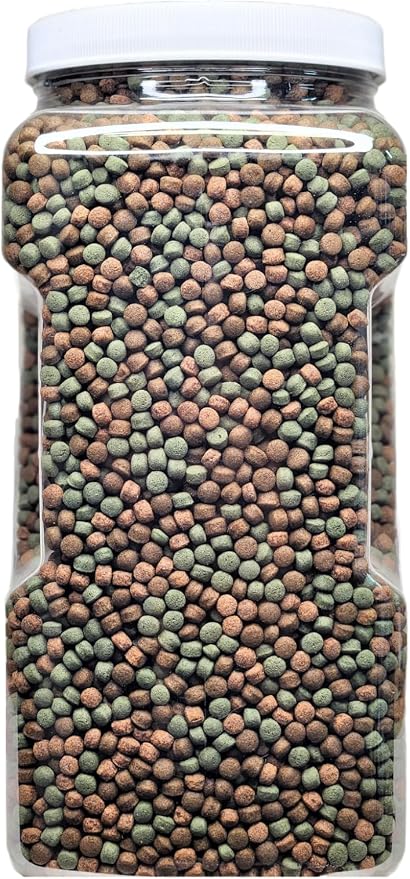 3-Type 6mm Floating Silkworm Pellets (To increase Color Glossiness), Intense Color Enhancing & Intense Growth Floating Pellets for ALL Tropicals, Koi & Pond Fish. KGM-350…3-lb 4oz Lg Jar