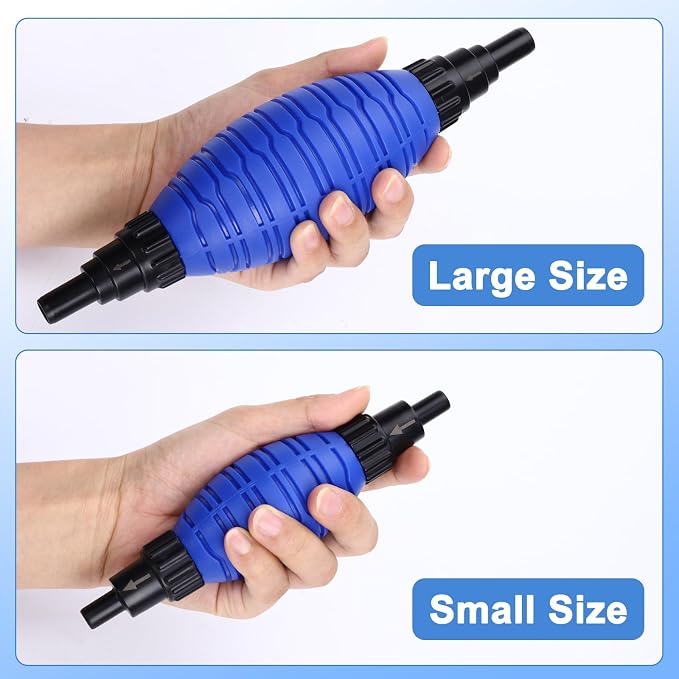 fishkeeper Siphon Ball Pump Head Replacement – 256GPH High Pressure Quick Start Vacuum Pump, Compatible with FK018 and Most Manual Aquarium Gravel Cleaners for Easy Water Change (Large)