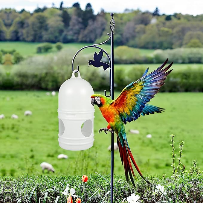 Pigeon Water Dispenser 2-Pack 9.44X4.72X4.72 Inch Birds Water Feeder Cup Clean Safe Pet Bird Waterer for Cage Feeding