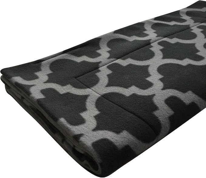 Small Pets and Company Guinea Pig Fleece Cage Liner for Midwest Habitat | Fleece Guinea Pig Bedding (Midwest, Gray Quatrefoil)
