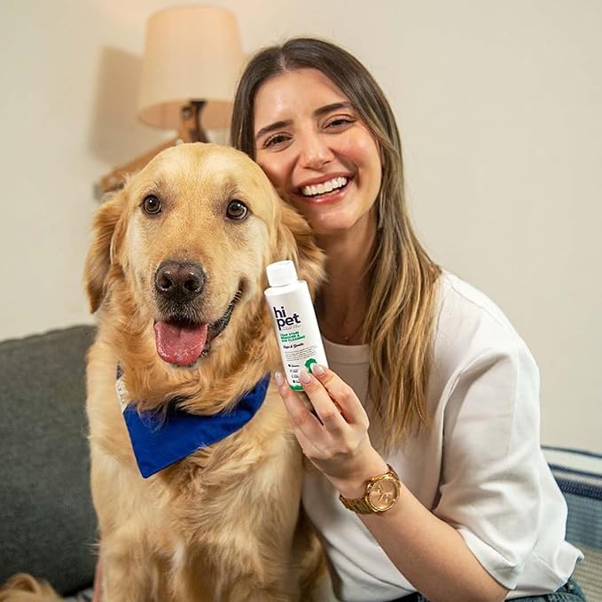 Hi pet Tear Stain Remover for Dogs and Cats & Ear Cleaning, Removes Earwax and Odor, All-Natural Formula, 4.06 Fl Oz (Pack of 3)