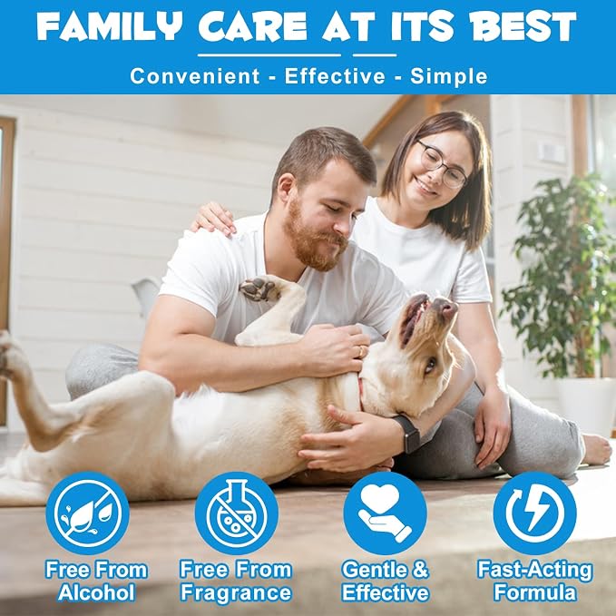 Redshine Ear Drops for Cats & Dogs-Dog Ear Infection Medication-Ear Mites Treatment-Dog Yeast Soothing Cleansing with 1% Hydrocortisone-Clean Pet Earwax-Mild and Effective (60ml+30 Cotton Swabs)