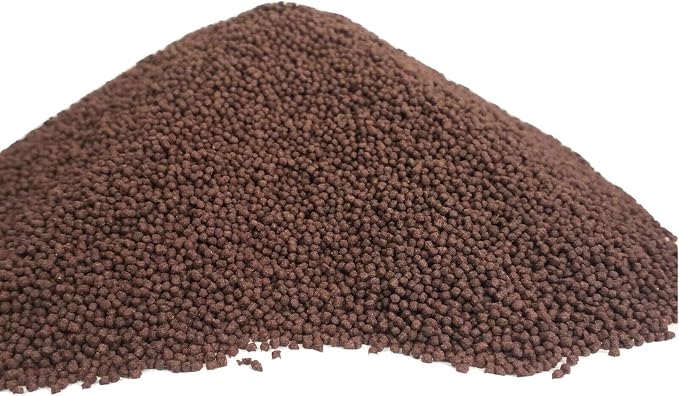 0.5-0.8mm Floating California Blackworm Pellets with Color Enhancers & Vitamins for All Cichlids, All Tropical Fish and All Koi & Pond Fish - 10-lbs