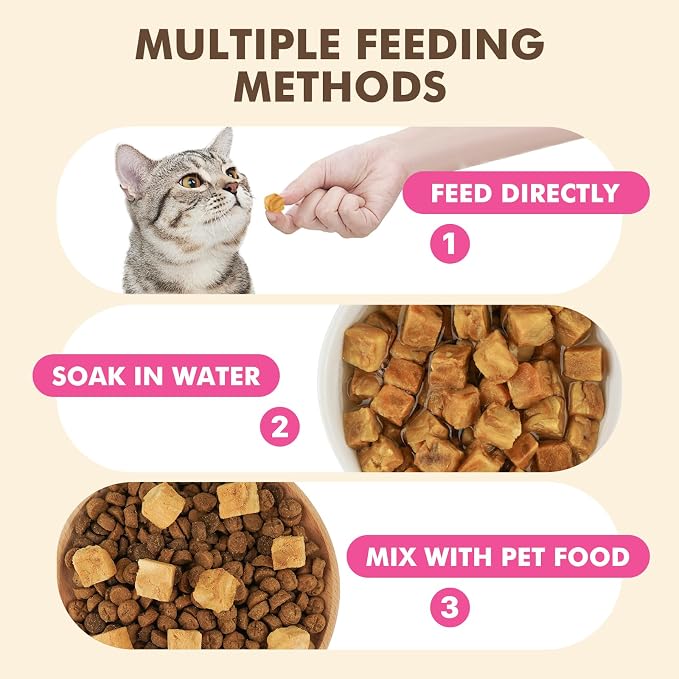 Freeze Dried Dog & Cat Treats – Single Ingredient Salmon, High Protein Training Treats & Food Topper, 10.6 oz