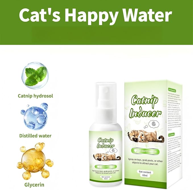 JoanofArc Catnip Spray for Cats, 100% Natural Dual-Plant Formula for Cats & Kittens, Highly Potent for Energizing Play & Toy Renewal, Calming Stress Relief for Indoor Cates 60 ML