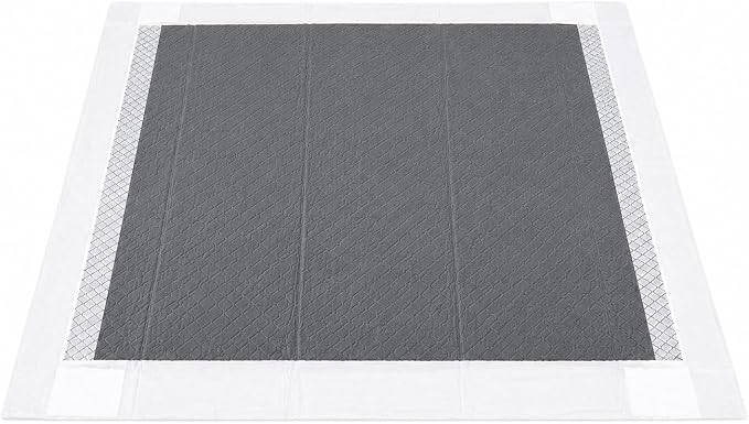 8 Layer Pet Training Pads | Ultra-Absorbent with Activated Carbon / Charcoal Technology | Pee Pads | Max Absorbency for Any Pets | Leak Prevention | Fragrance-Free | Unscented | Attractant | 40 Count