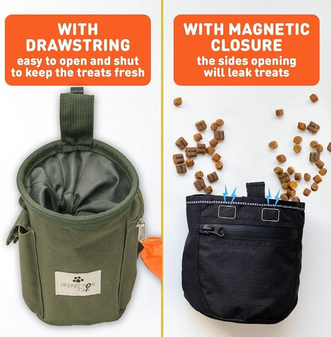 INSPECTOR TAIL Dog Travel Bundle | Licking Mat for Dogs with Treat Pouch, Silicone Spatula & Collapsible Bowl, Calming Training & Anxiety Relief Set