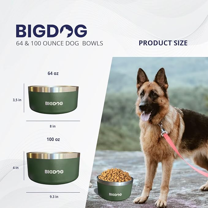 Black Bigdog Dog Bowl