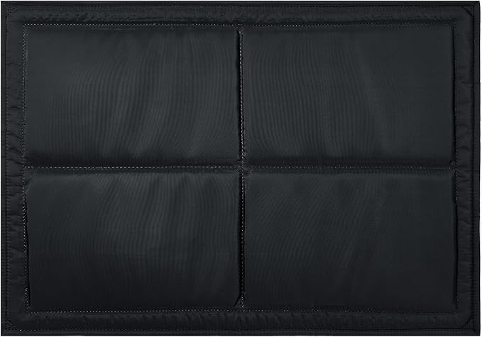 Chew Proof Indestructible Dog Bed, Durable Dog Crate Pad for Aggressive Chewers, Chew Resistant Fabric with Soft 1” 30D Foam Support, Tough Kennel Pad (Black, Small (18"x29"))