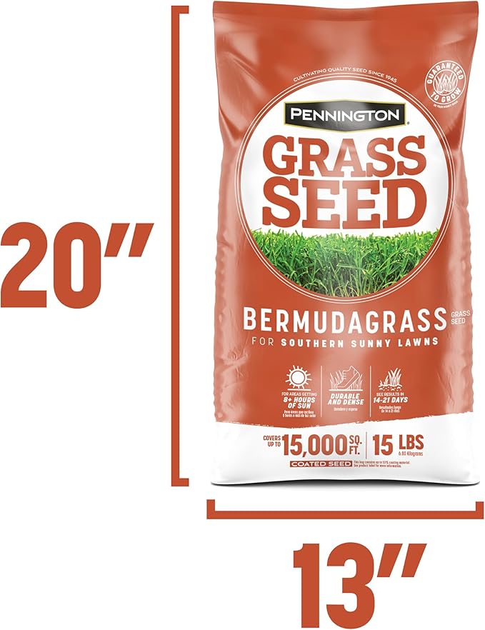 Pennington Bermudagrass Grass Seeds for Lawn, 15 lb