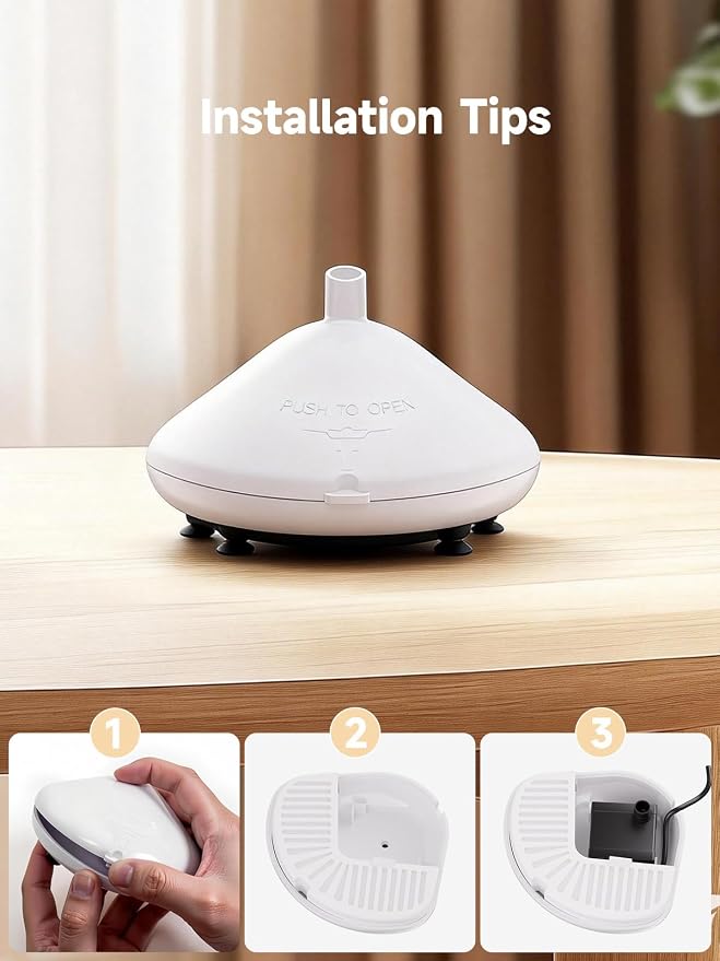 1 Pump Housing + 3 Replacement Filters Kit, Compatible with Pioneer Raindrop Stainless Steel & Big Max Ceramic Cat Dog Water Fountains, L-Shape Cartridge, Easy Install, Activated Carbon Filters