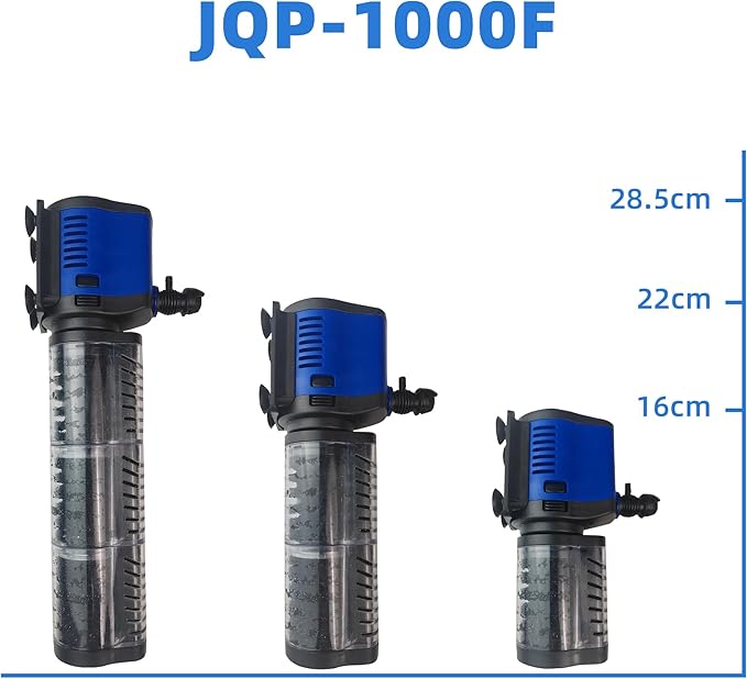 COOSPIDER Aquarium Filter for 100-500 Gallon, 660 GPH Powerful Filtration Pond Pump, Submersible Pond Filters for Fish Turtle Tank, Cold Plunge, Clear Wavemaker Oxygen Supply, Dry Burning Protection