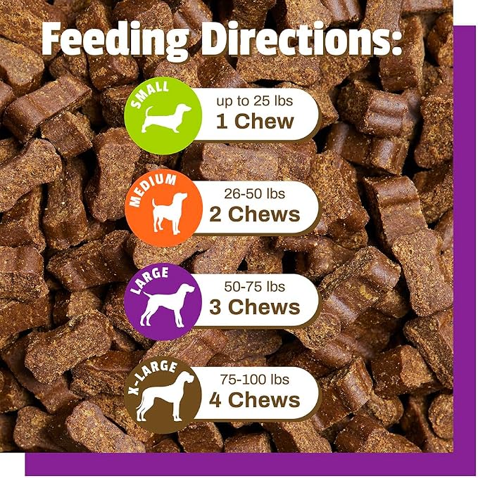 Pet Naturals Daily Probiotic Soft Chews for Dogs, Digestive and Immune Support Supplement, 1 Billion CFU Per Chew, Duck, 60 Count (Pack of 2)