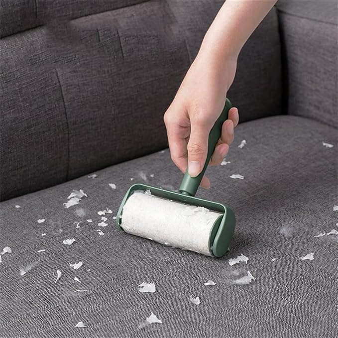 Sticky Hair Sticker tearable Roller Brush roll Paper Depilatory Remover Clothing Cleaning Sticky Cylinder(Gray)