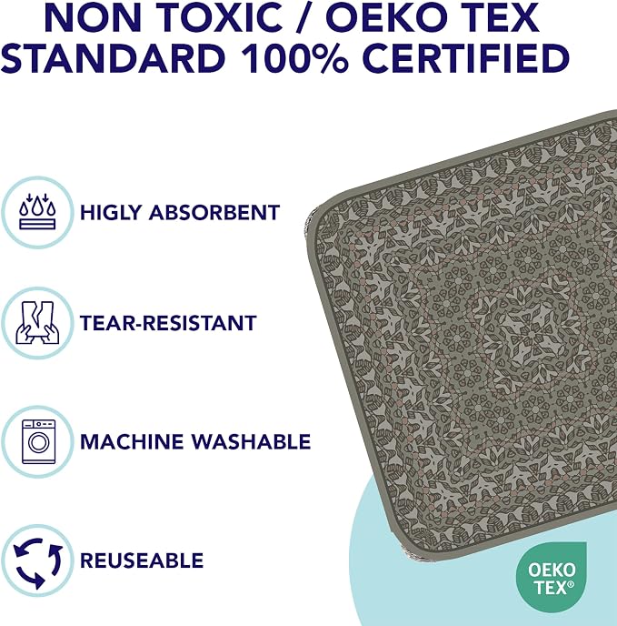 PUPIBOO Washable Pee Pads for Dogs and Cats - Super Absorbent Reusable Puppy Training Pads - 100% Waterproof, Leak-Proof & Non-Slip Whelping Pads for Pet Housebreaking