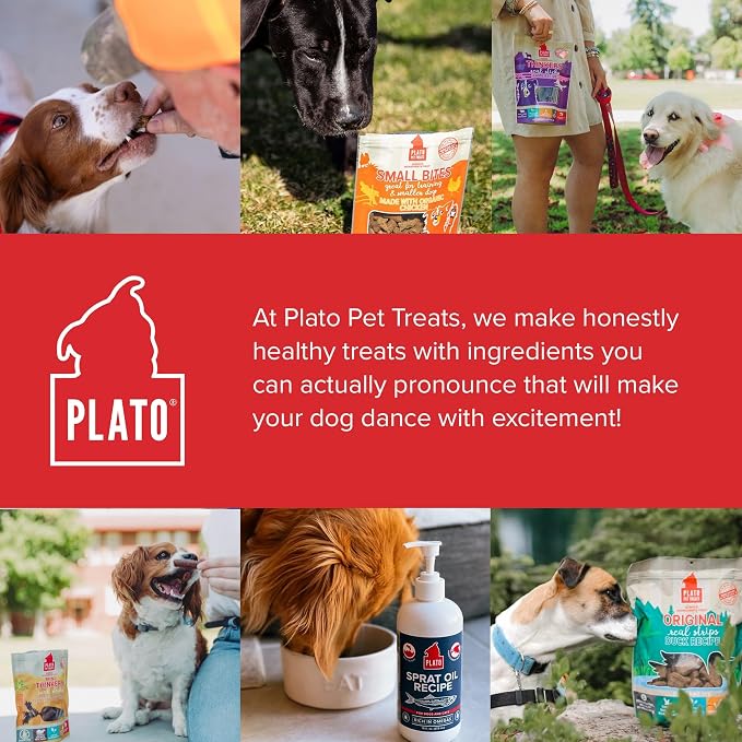 PLATO Original Real Strips Organic Chicken 18oz, Natural